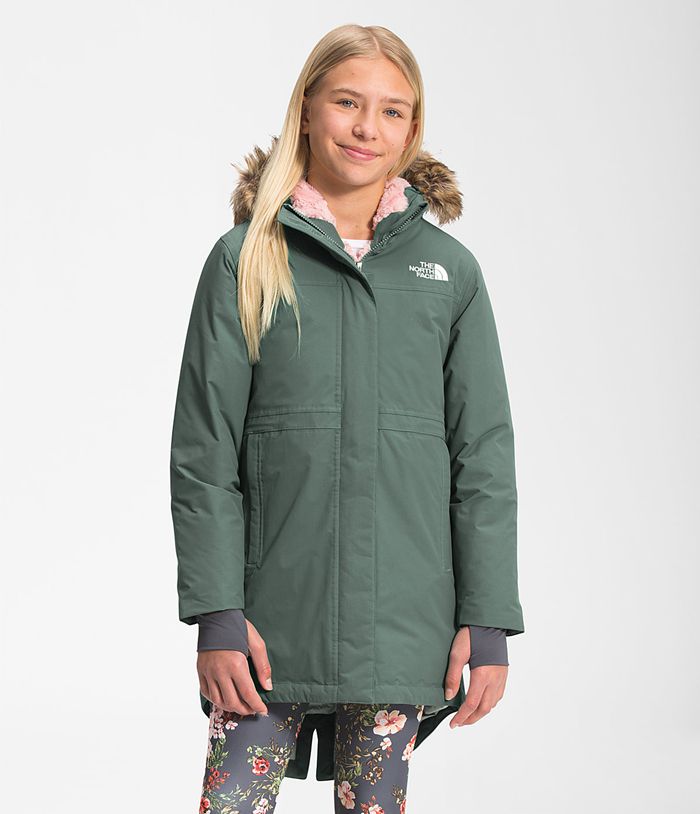 The North Face Μπουφαν Πρασινο Παιδικα Arctic Swirl Parka - Greece 1064LCZWX
